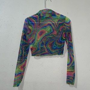 Colorful mesh top